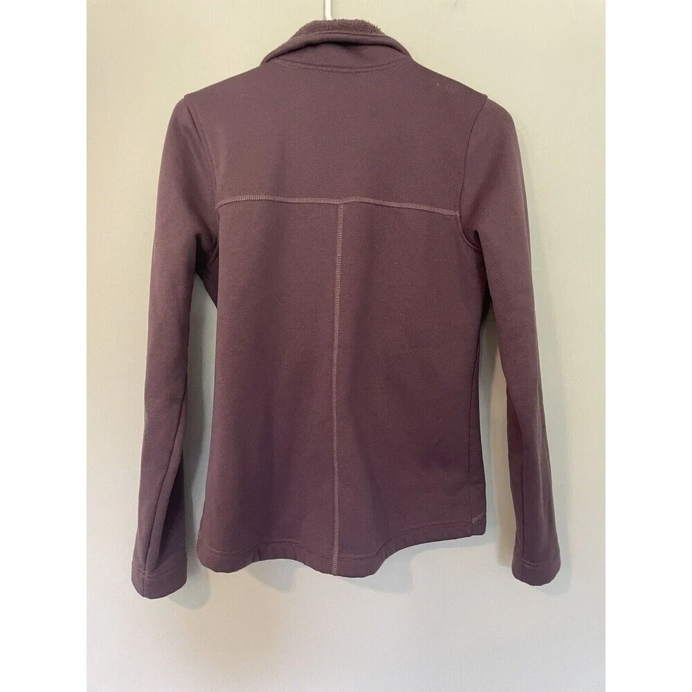 North Face Jacket Womens XS Full‎ Zip Long Sleeve Outdoors Purple Fleece Soft